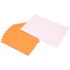 A4 Exercise Book 32 Page, 10mm Squared, Orange - Pack of 100